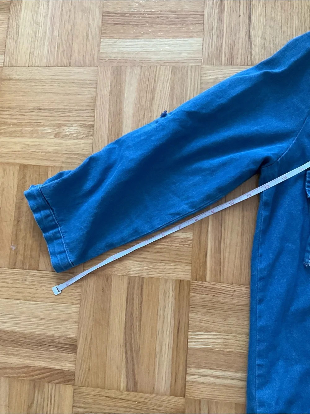 imPRESS Blue Lace-Up Long Shirt - Size S - Picture 6 of 13